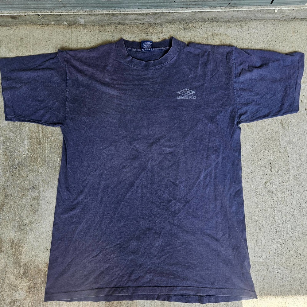 Navy Blue Umbro Single Stitch Made In Usa Shirt Sz XL